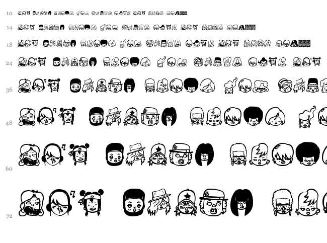 Girl Power font waterfall